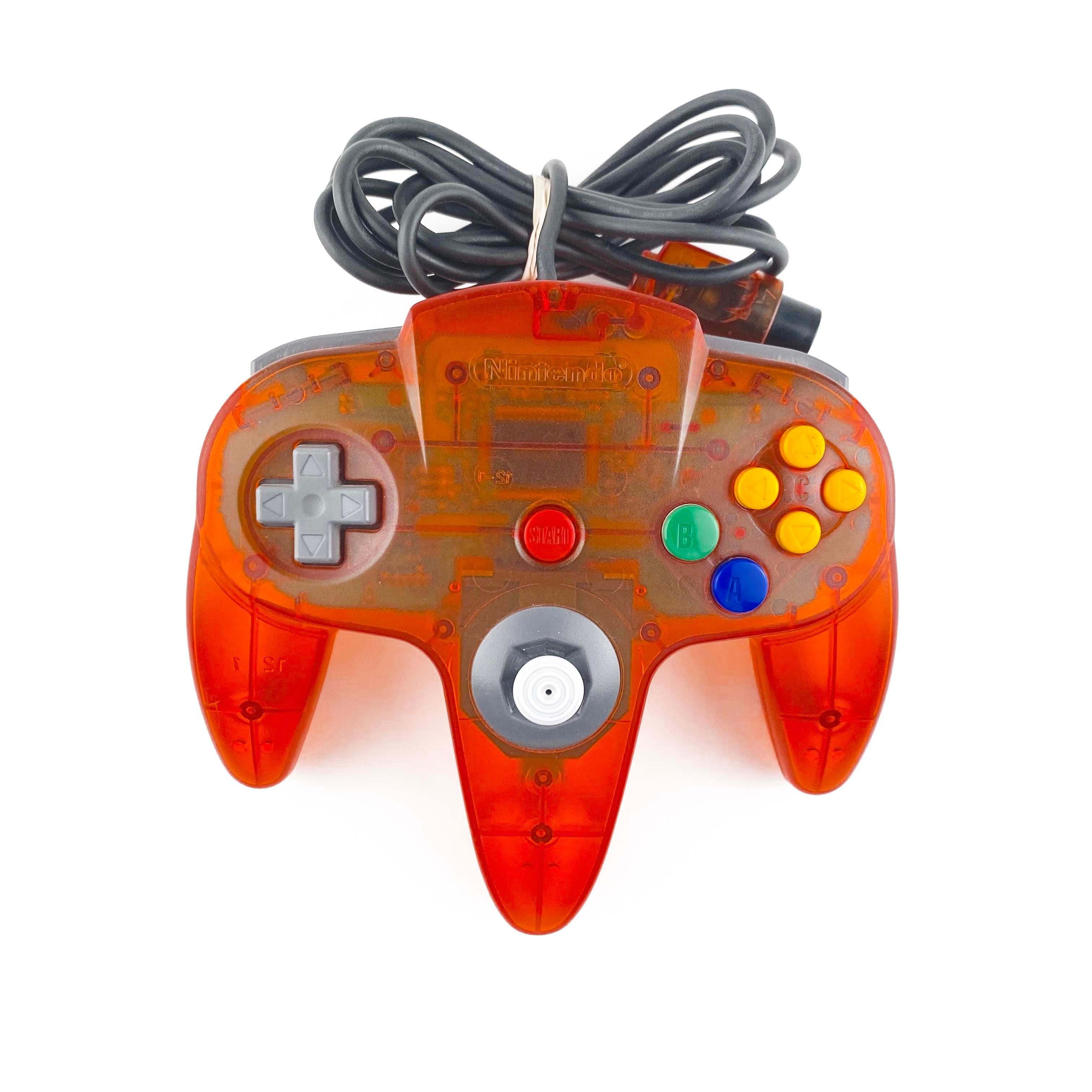 Nintendo N64 Funtastic Fire Orange Console Bundle (NUS-001)