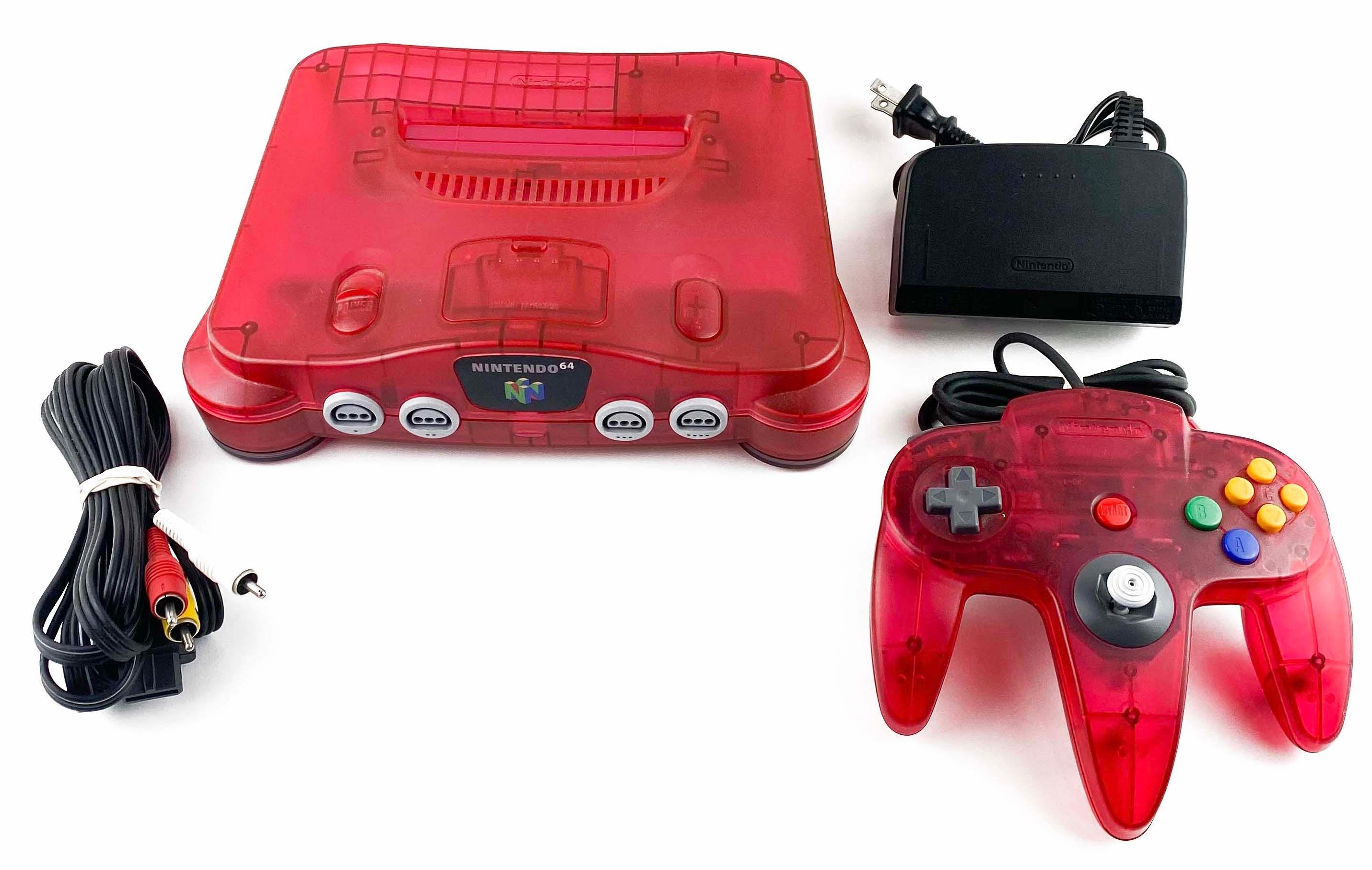 Nintendo N64 Funtastic Watermelon Red Console Bundle (NUS-001)