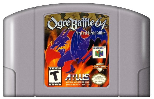 Ogre Battle 64 Person of Lordly Caliber Cover Art and Product Photo