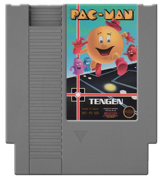 Pac-Man Tengen Cover Art and Product Photo