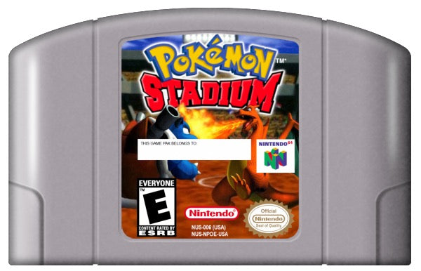 Pokemon Stadium Cover Art and Product Photo