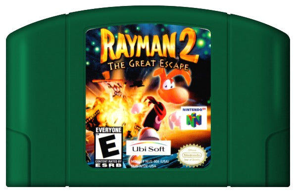 Rayman 2 The Great Escape Cover Art and Product Photo