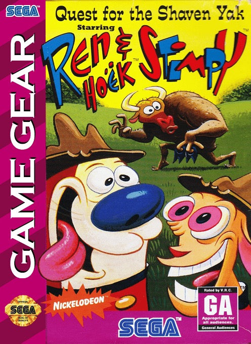 Ren and Stimpy Quest for the Shaven Yak Cover Art