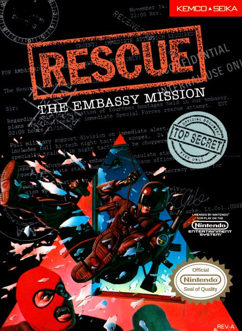 Rescue the Embassy Mission - Nintendo NES