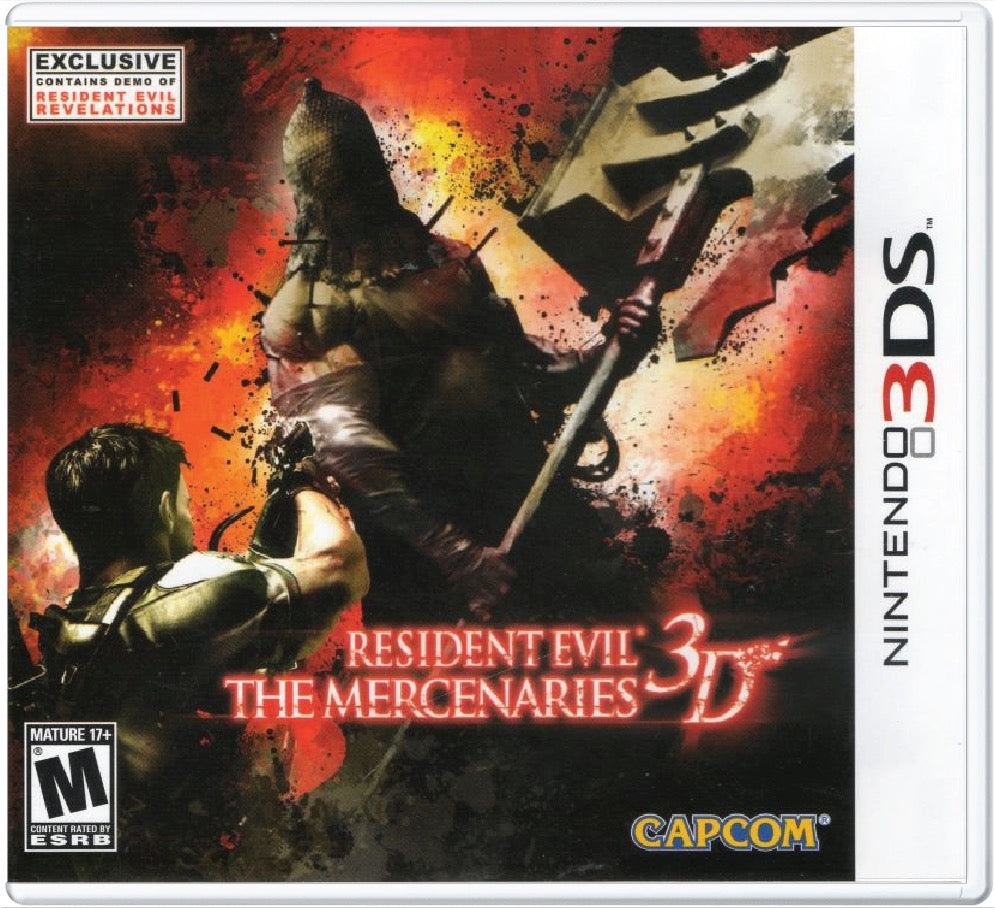 Resident Evil The Mercenaries 3D Cover Art