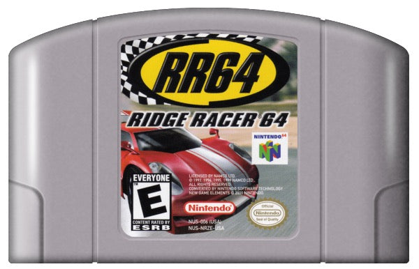 Ridge Racer 64 Cover Art and Product Photo