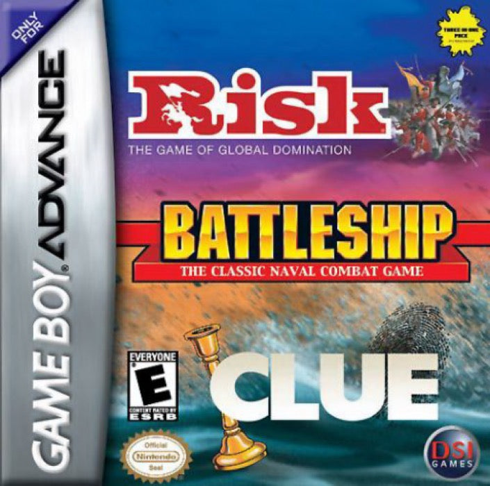 Risk and Battleship and Clue Cover Art