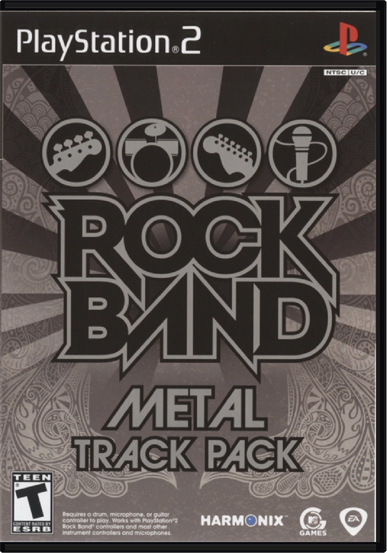 Rock Band Track Pack Metal Cover Art and Product Photo