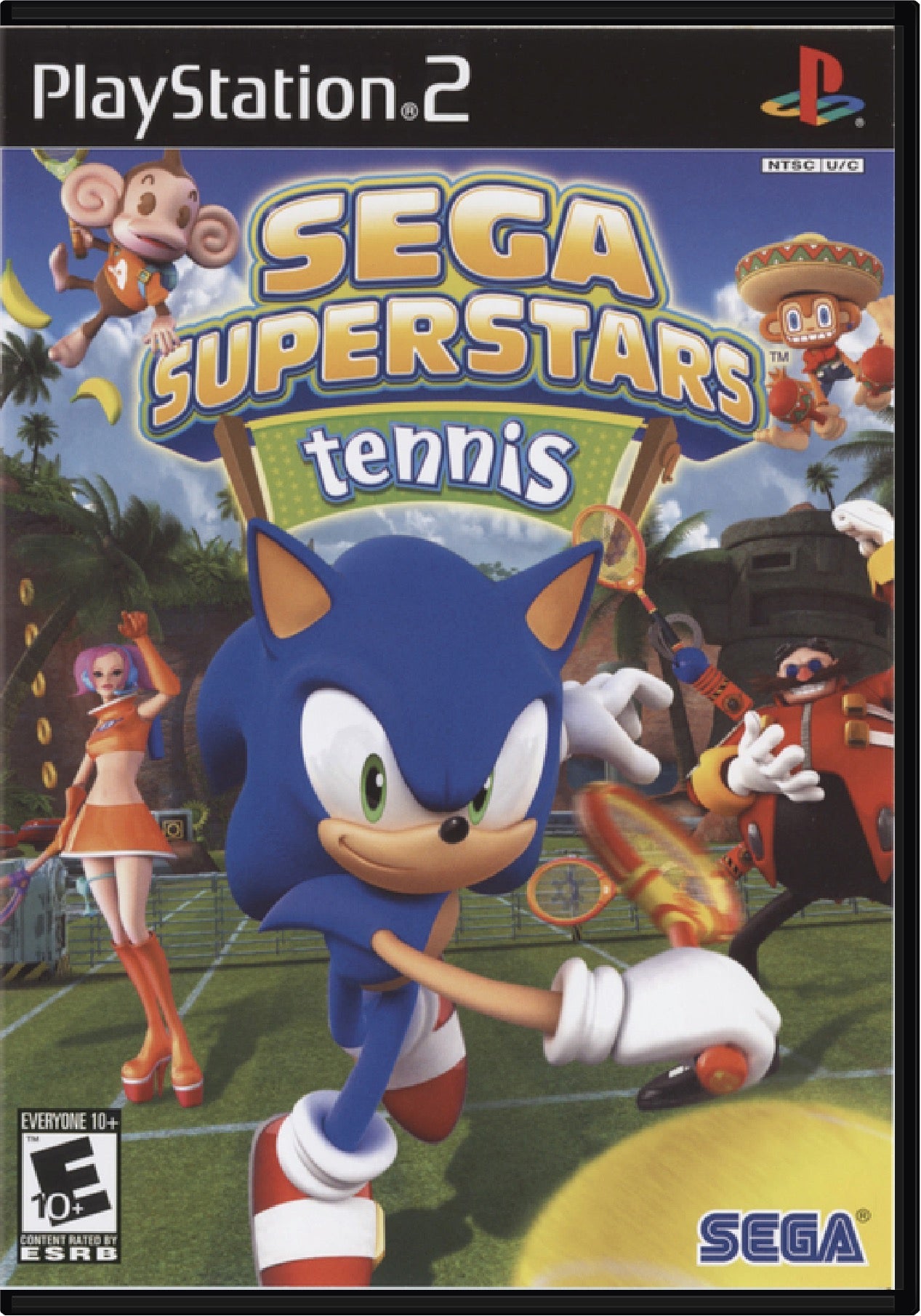 Sega Superstars Tennis Cover Art and Product Photo
