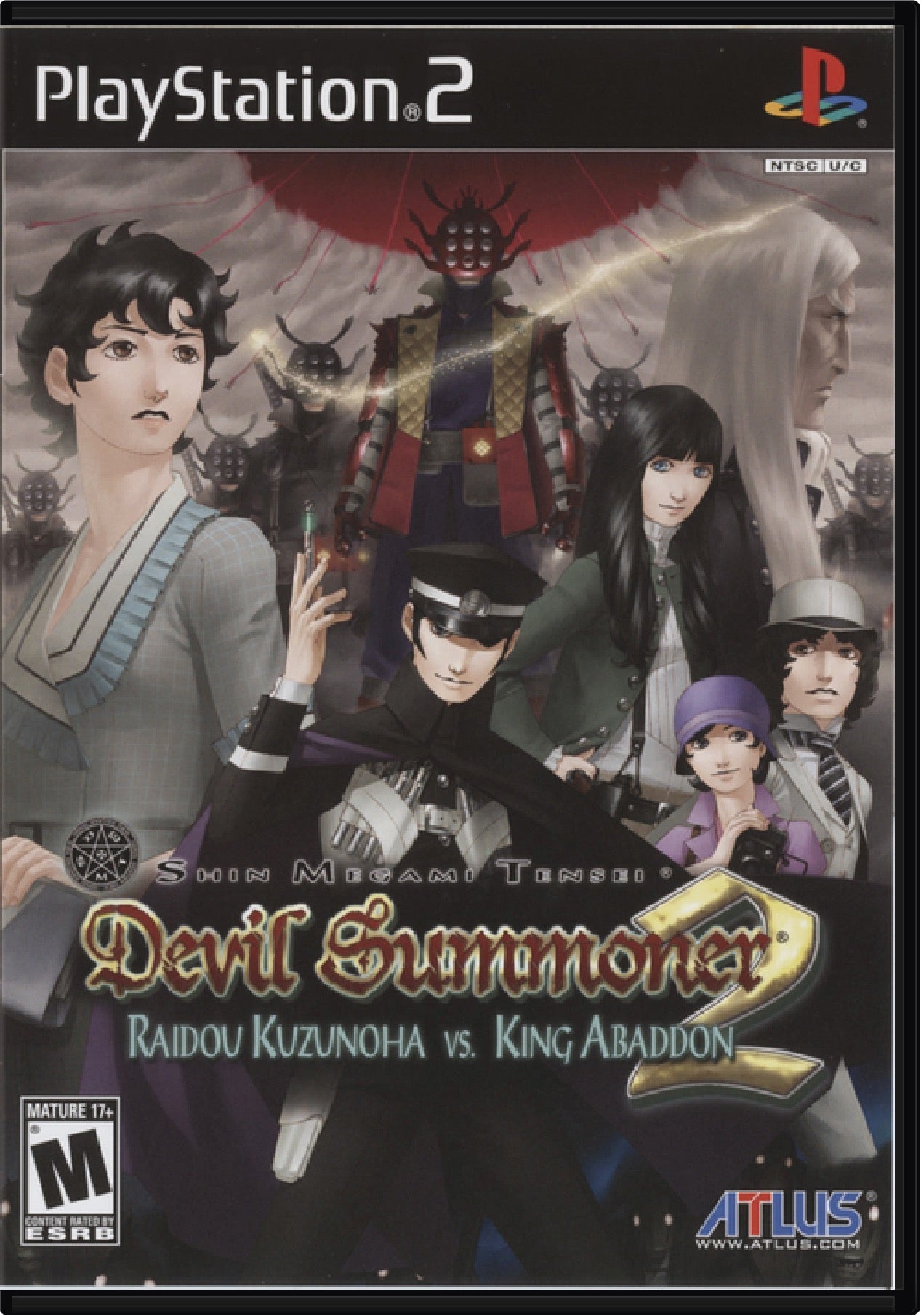 Shin Megami Tensei Devil Summoner 2 Raidou Kuzunoha vs King Abaddon Cover Art and Product Photo