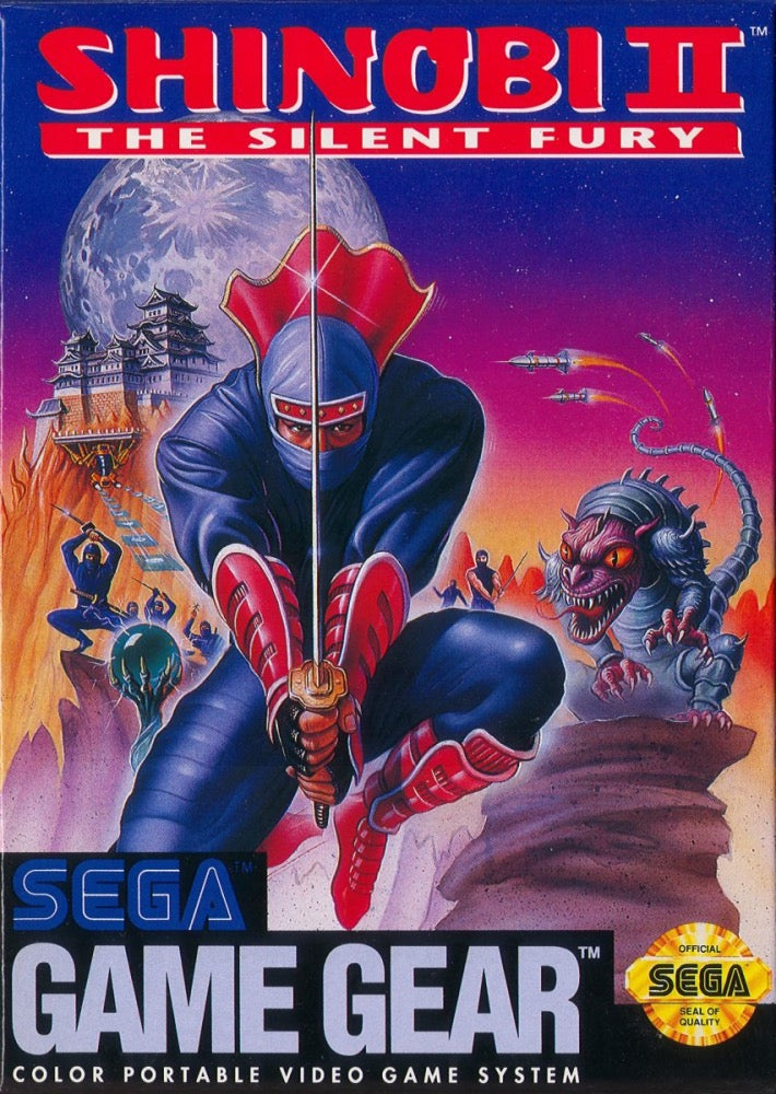 Shinobi II the Silent Fury Cover Art