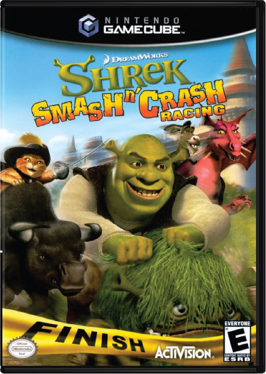 Shrek Smash and Crash Racing Cover Art and Product Photo
