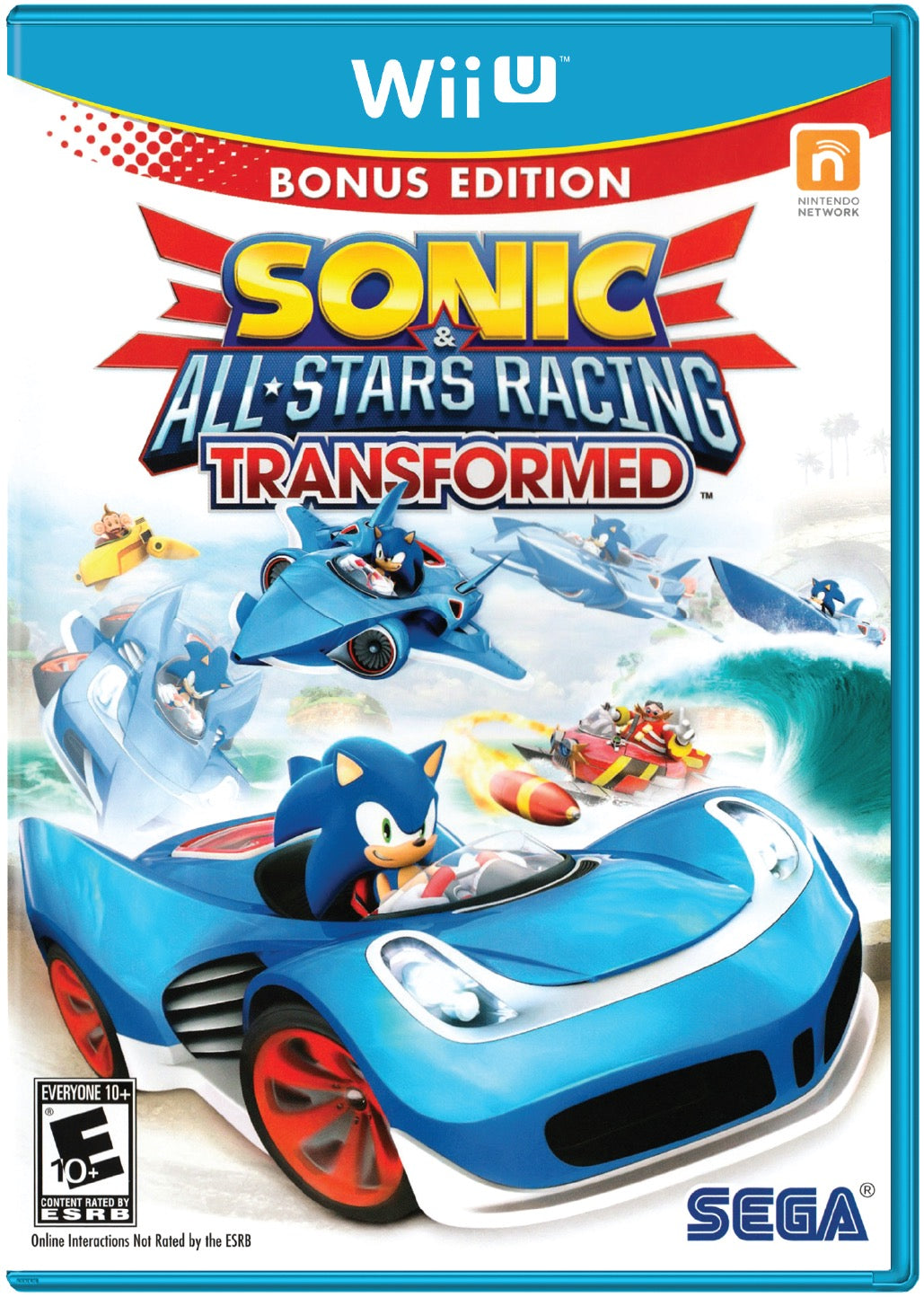 Sonic & All-Stars Racing Transformed Cover Art and Product Photo