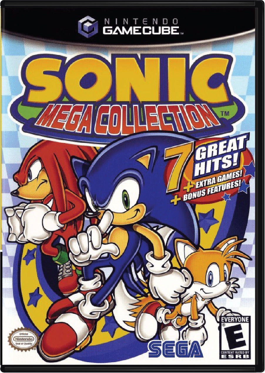 Sonic Mega Collection Cover Art and Product Photo