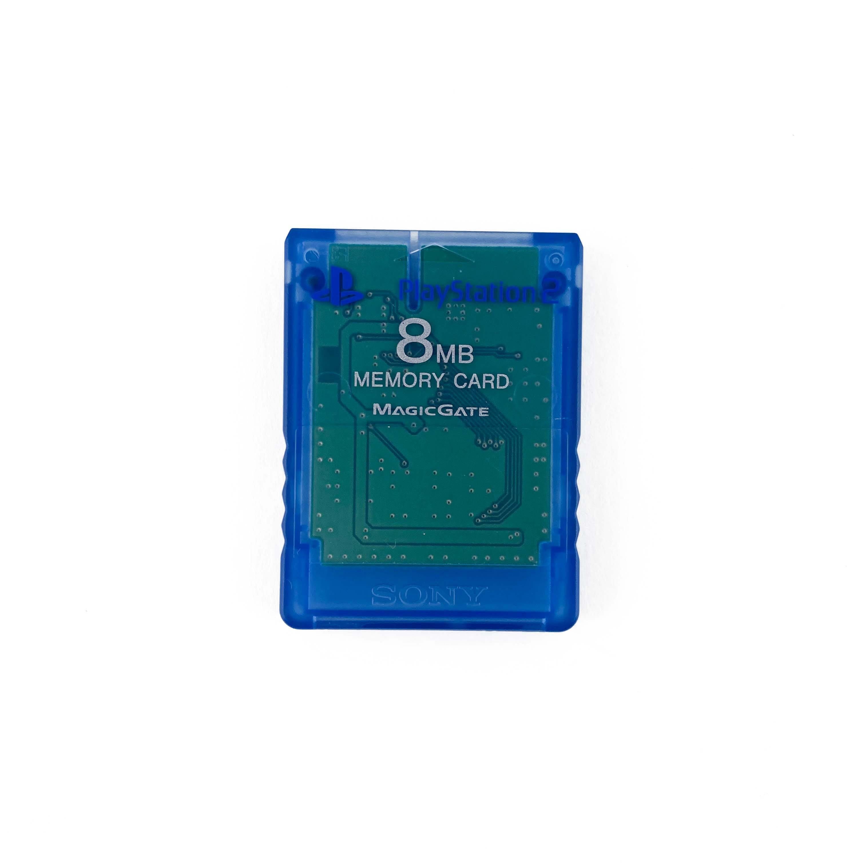 Sony PlayStation 2 PS2 Memory Card Clear Blue 8MB (SCPH-10020)