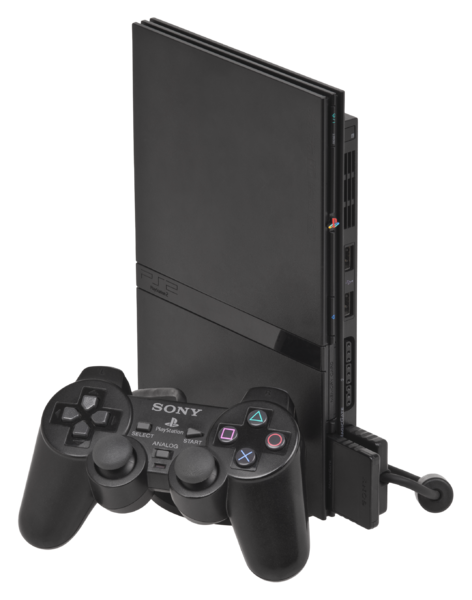 Sony PlayStation PS2 Slim Charcoal Black Console Bundle