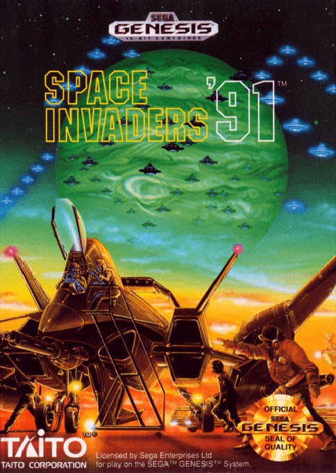 Space Invaders 91 Cover Art