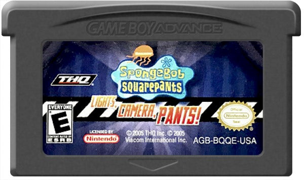 SpongeBob SquarePants Lights Camera Pants Cartridge