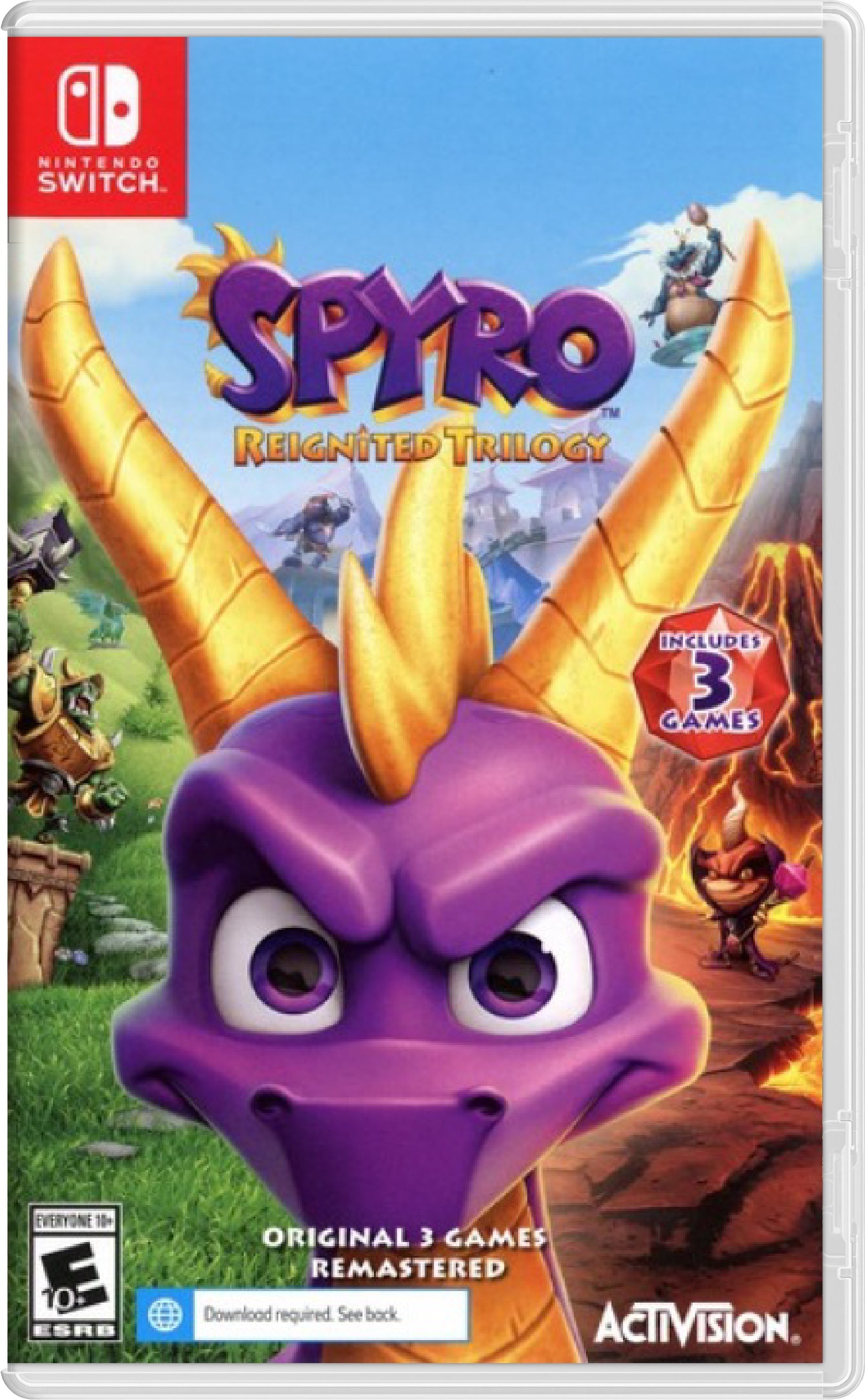 Spyro Reignited Trilogy Cover Art