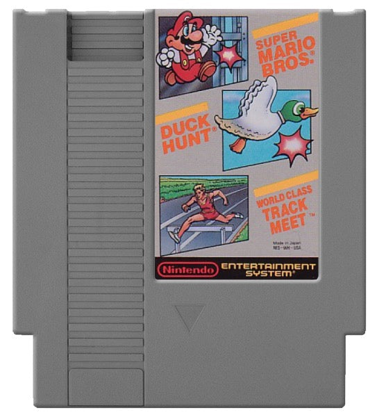 Super Mario Bros. / Duck Hunt / World Class Track Meet Cover Art and Product Photo
