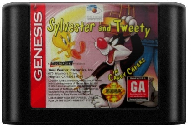 Sylvester and Tweety in Cagey Capers Cartridge