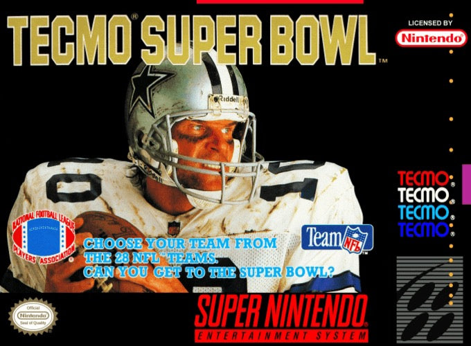 Tecmo Super Bowl Cover Art
