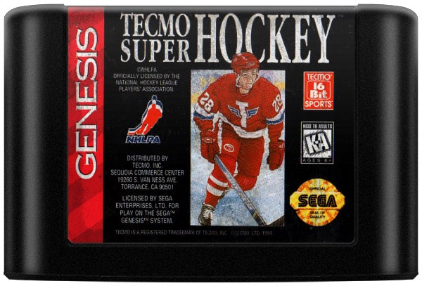 Tecmo Super Hockey Cartridge