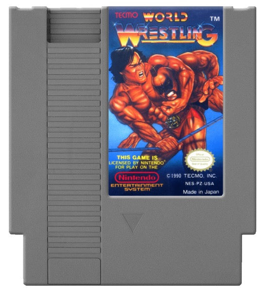 Tecmo World Wrestling Cover Art and Product Photo
