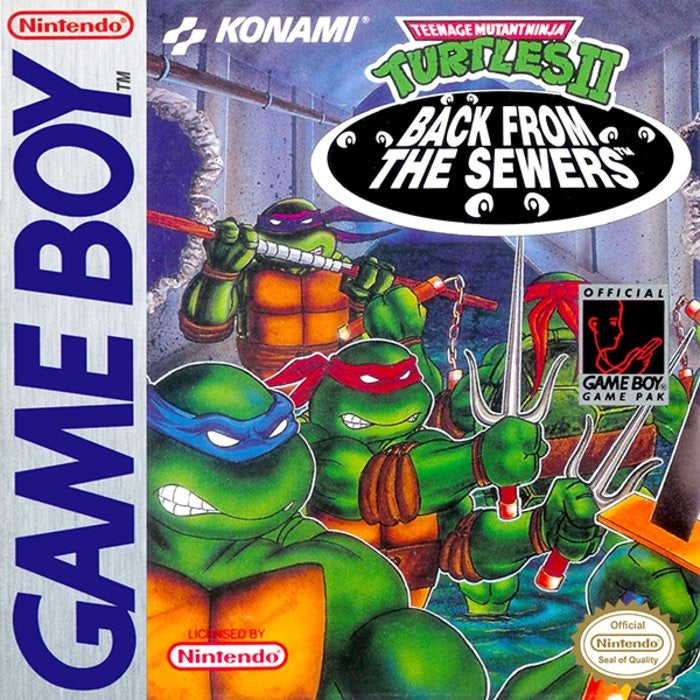 Teenage Mutant Ninja Turtles II Back from the Sewers Cover Art