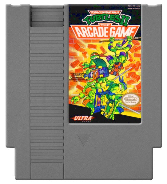 Teenage Mutant Ninja Turtles II The Arcade Game Cover Art and Product Photo