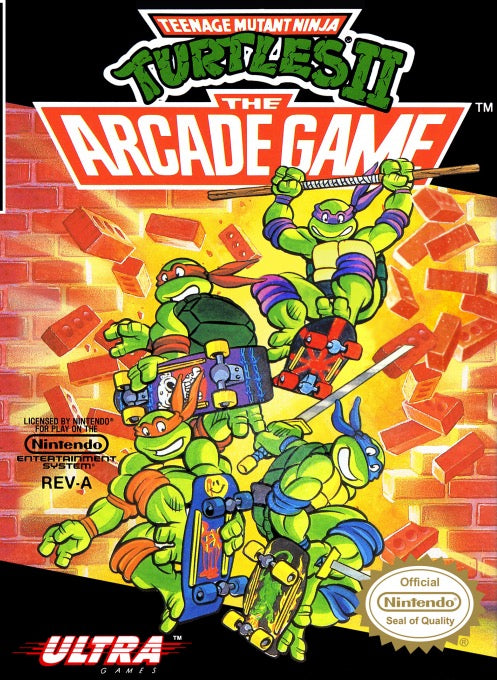 Teenage Mutant Ninja Turtles II The Arcade Game - Nintendo NES