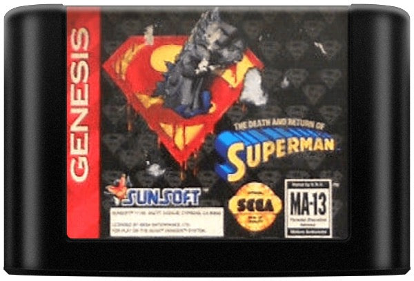 The Death and Return of Superman Cartridge