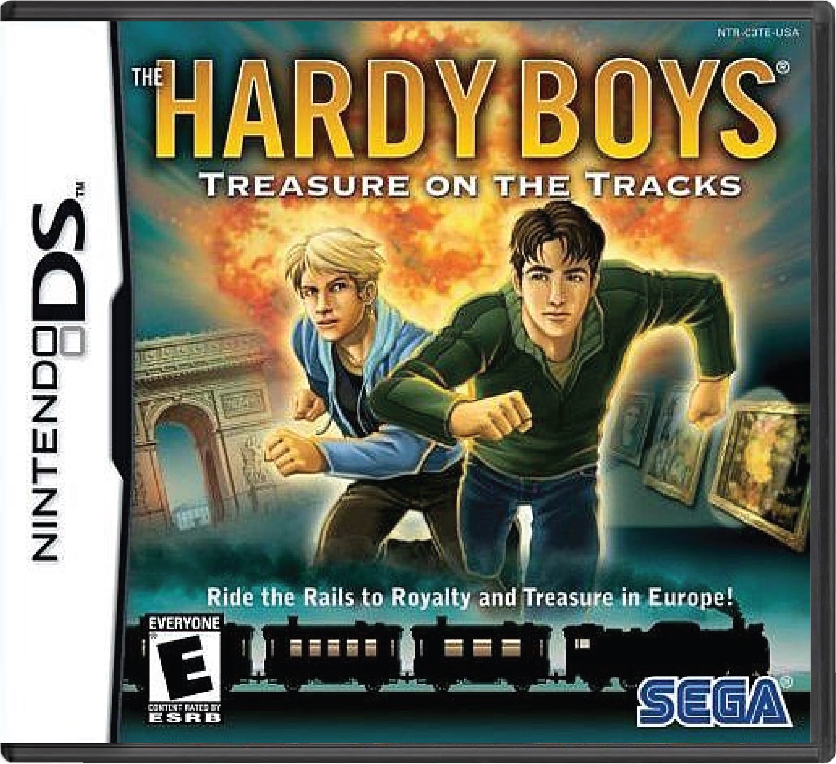 The Hardy Boys Treasure on the Tracks Cover Art