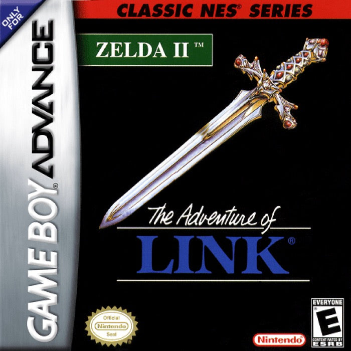 The Legend of Zelda II The Adventure of Link Classic NES Series Cover Art