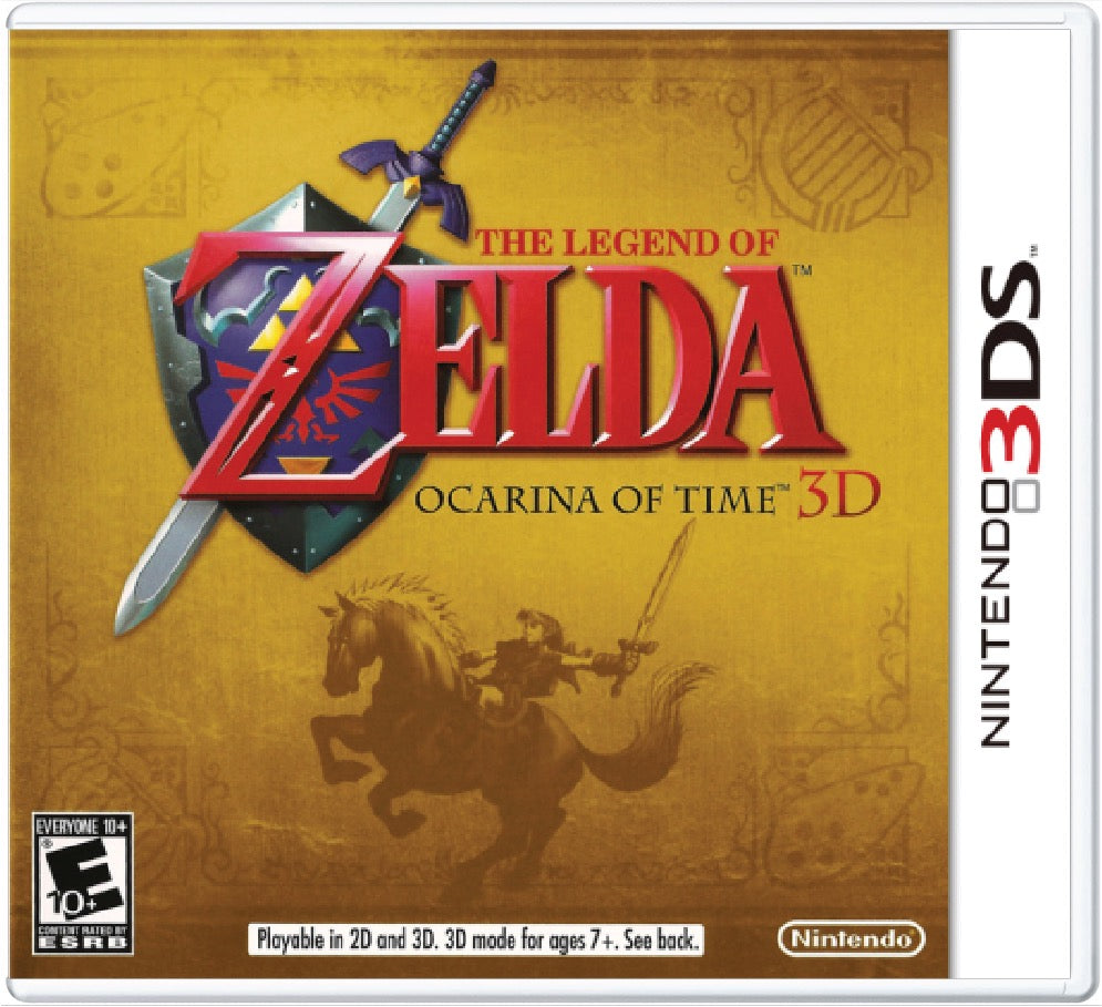 The Legend of Zelda Ocarina of Time 3D Cover Art