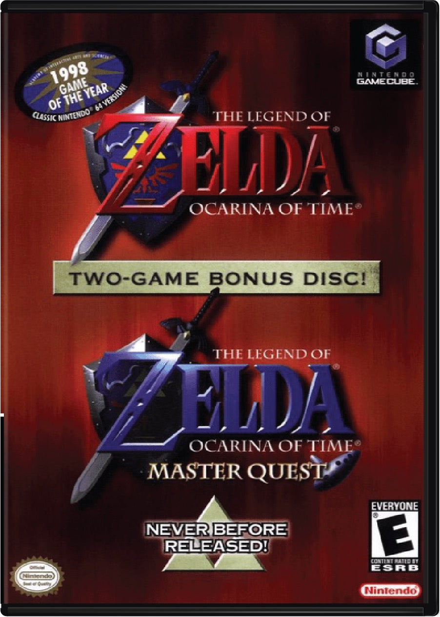 The Legend of Zelda Ocarina Of Time Master Quest Cover Art and Product Photo