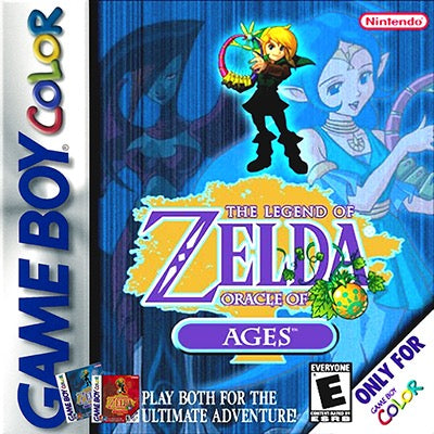 The Legend of Zelda Oracle of Ages Cover Art