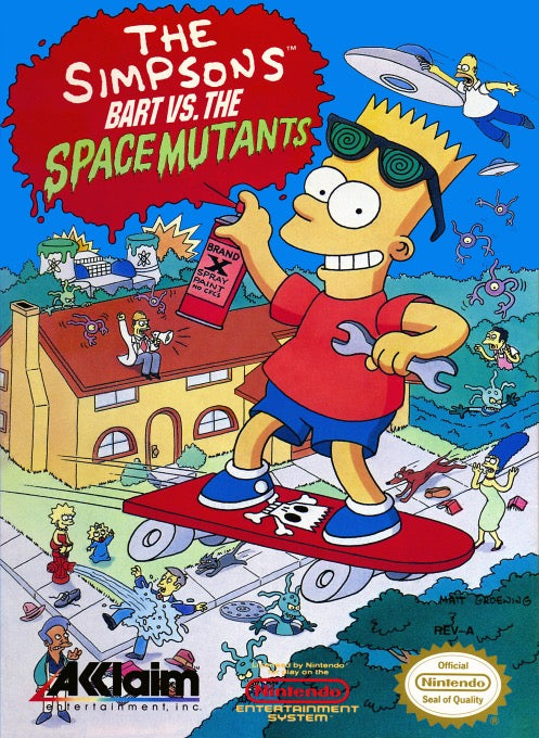 The Simpsons Bart vs the Space Mutants - Nintendo NES
