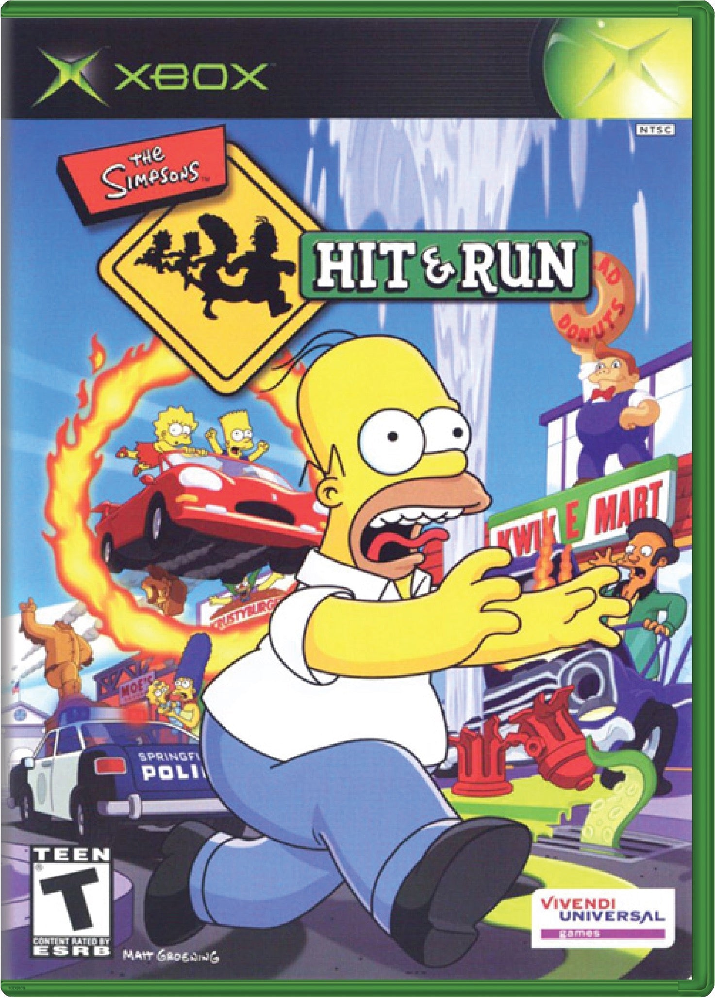 The Simpsons Hit and Run Cover Art