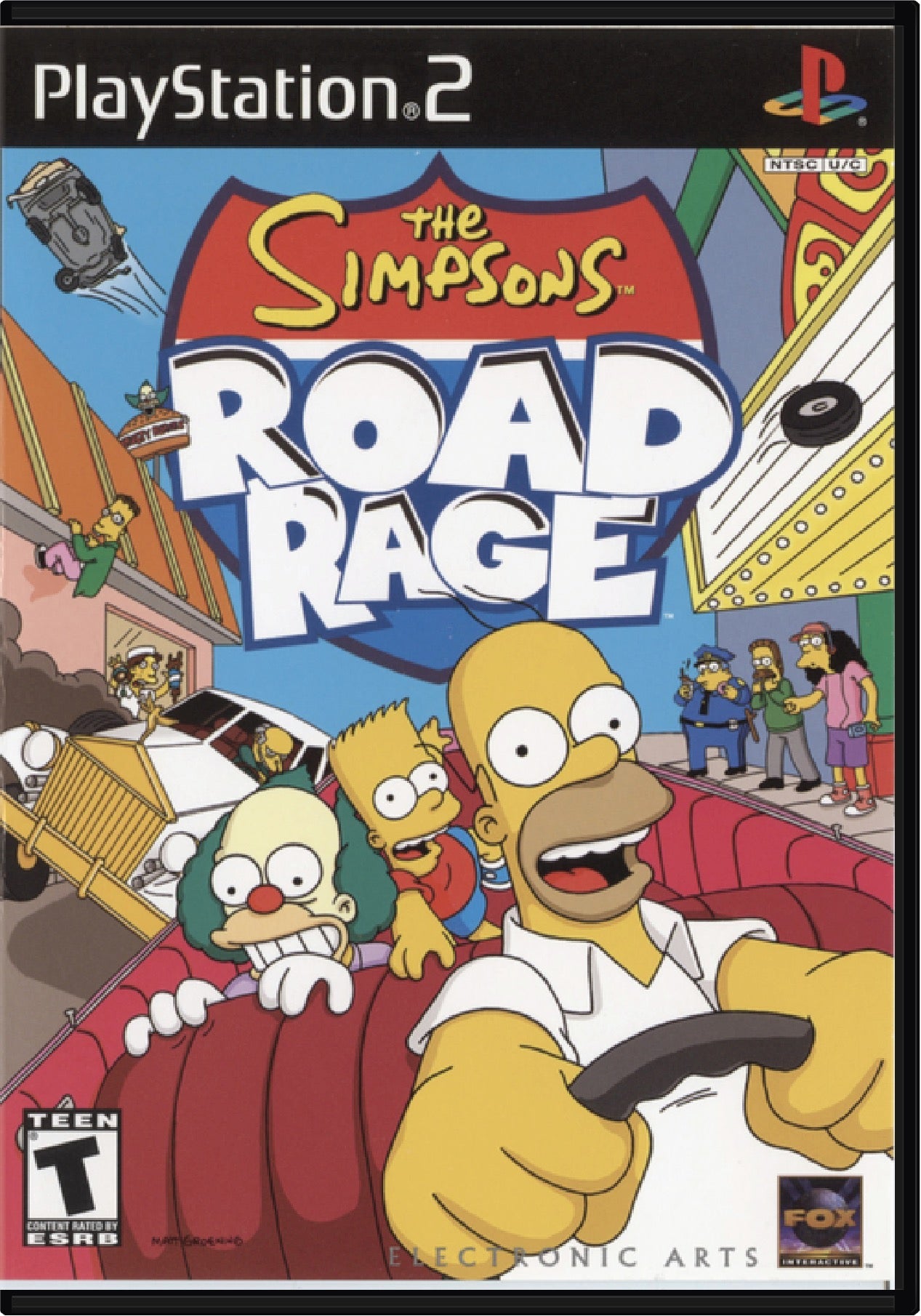 The Simpsons Road Rage Cover Art and Product Photo