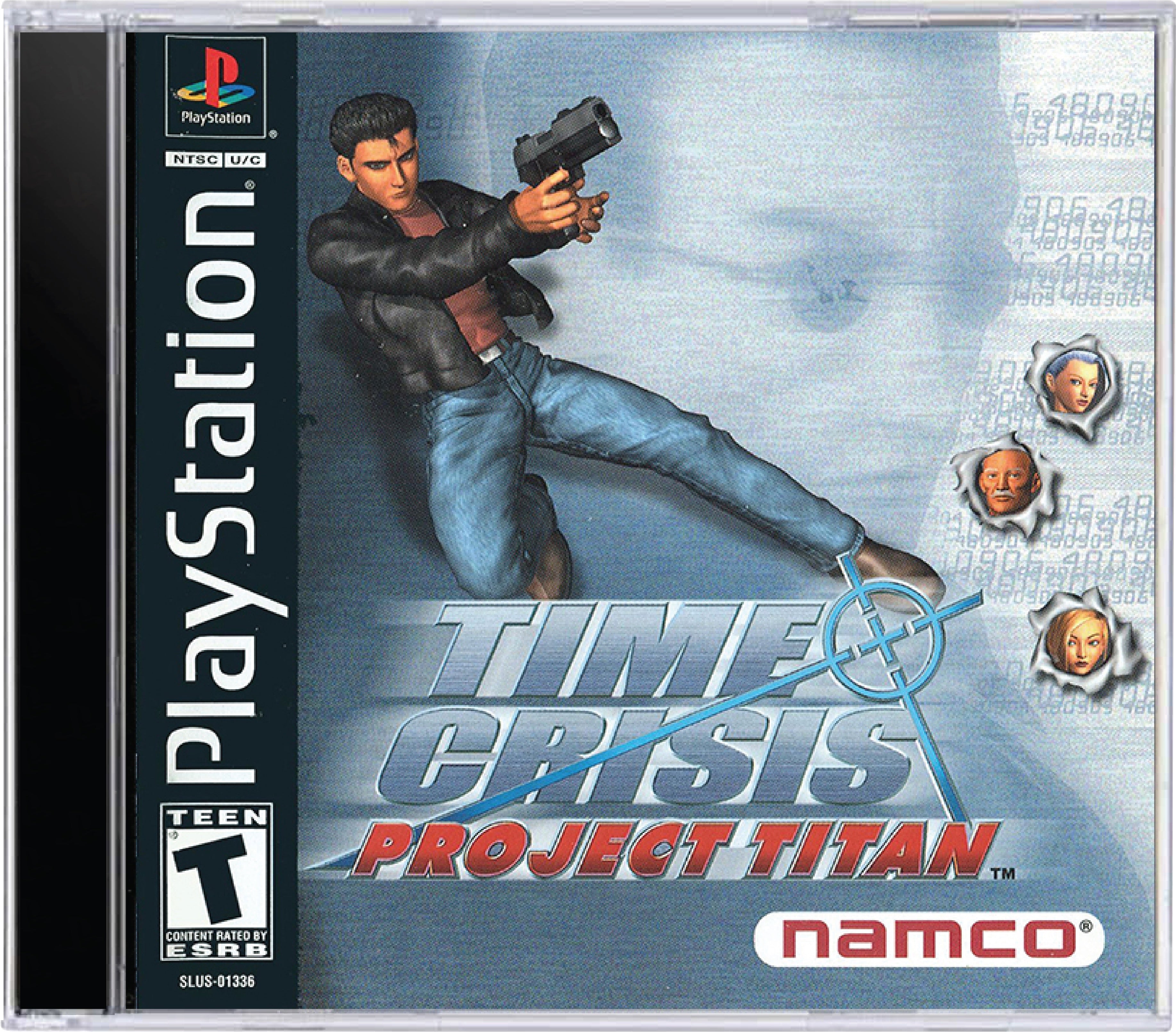 PlayStation1/プレイステーション1/プレステ1/PS1  namco ナムコ SONY ソニー タイムクライシス Time Crisis PLATINUM ソフト Time Crisis Sony PlayStation 1 PS1 Black Label DISC ONLY