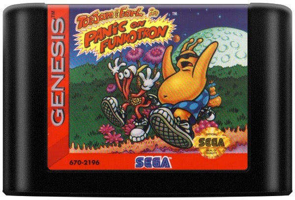 ToeJam and Earl in Panic on Funkotron Cartridge