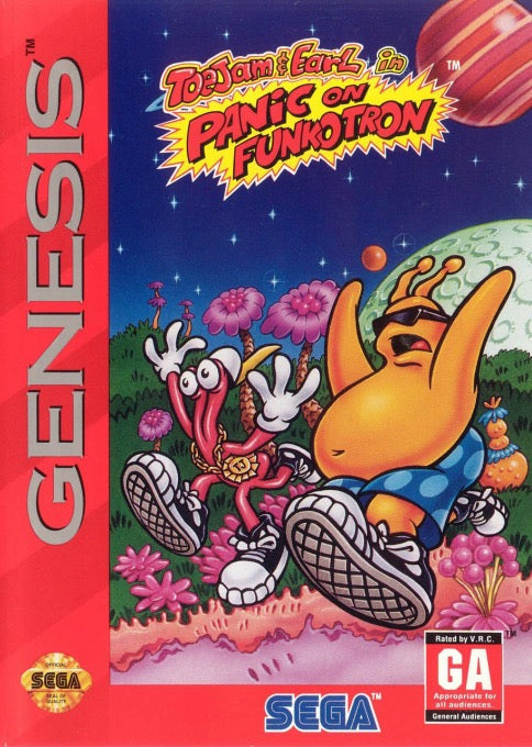 ToeJam and Earl in Panic on Funkotron Cover Art