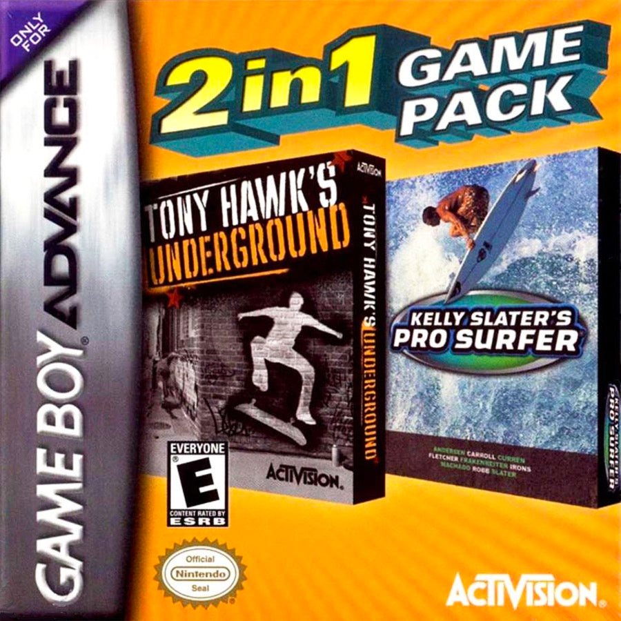 Tony Hawk and Kelly Slater Double Pak Cover Art