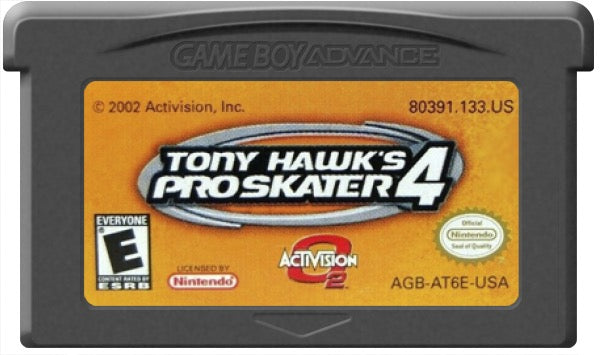 Tony Hawk Pro Skater 4 Cartridge