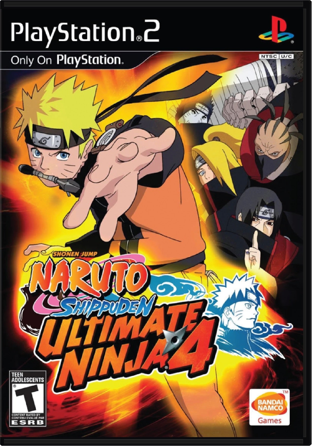 Ultimate Ninja 4 Naruto Shippuden Cover Art and Product Photo