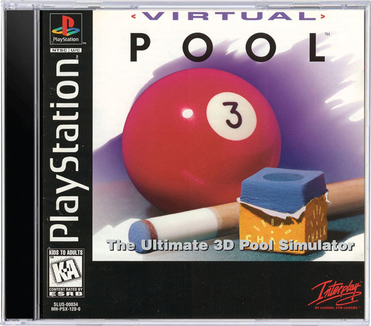 Virtual Pool for Sony PlayStation 1 (PS1) | TVGC