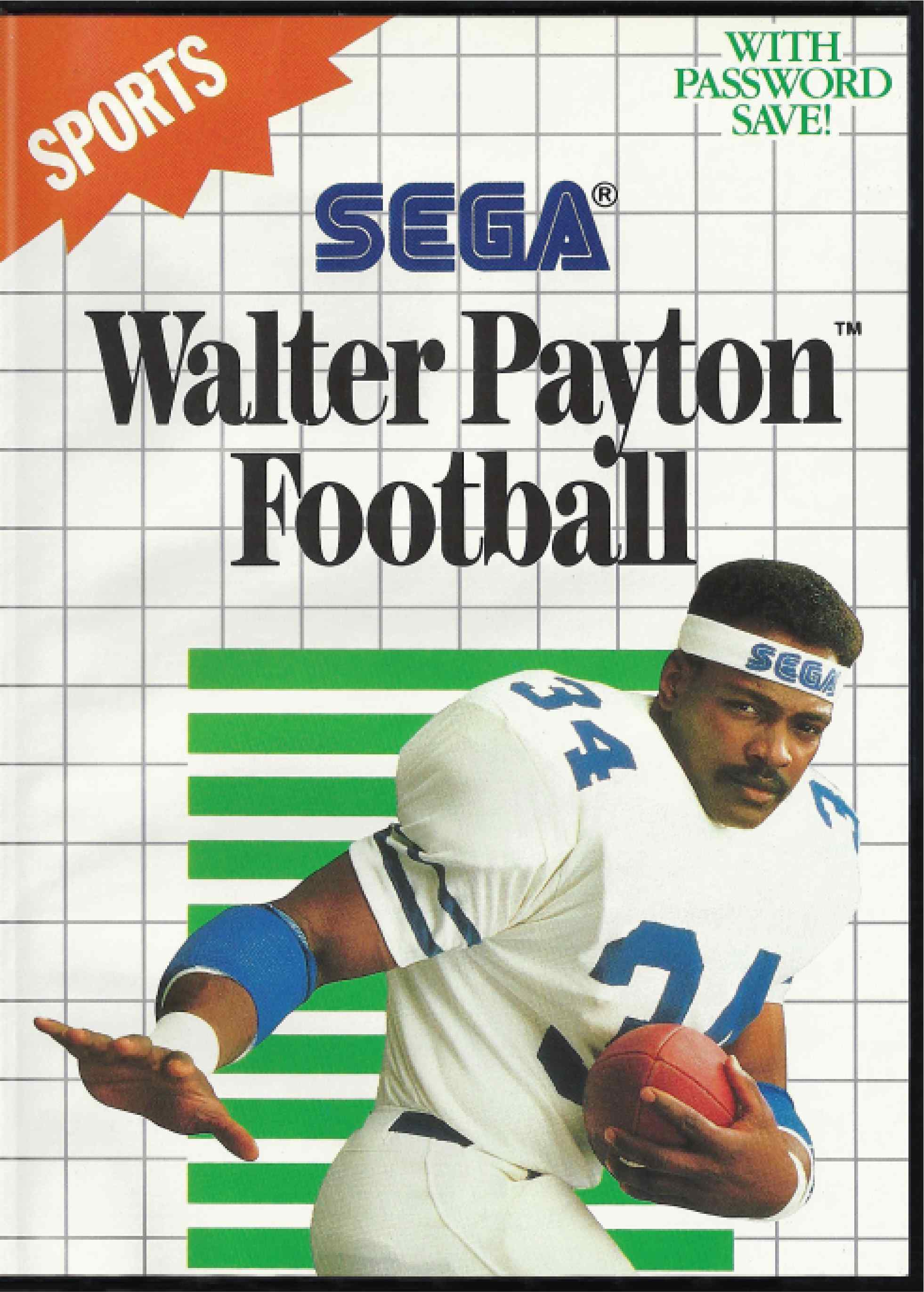 Walter Payton Football Cover Art