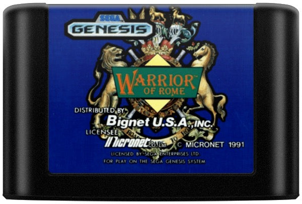 Warrior of Rome Cartridge