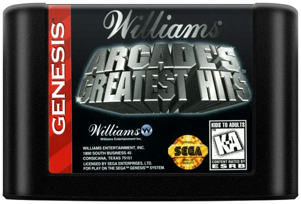 Williams Arcade's Greatest Hits Cartridge